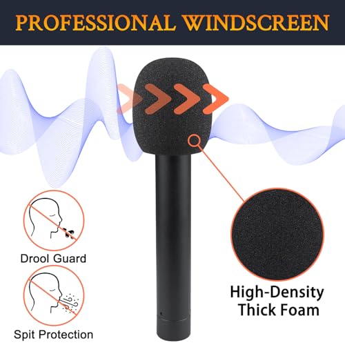 SOULWIT 4Pcs Pop Filter for AKG P170 Pencil Condenser - Black