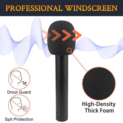 SOULWIT 4Pcs Pop Filter for AKG P170 Pencil Condenser - Black