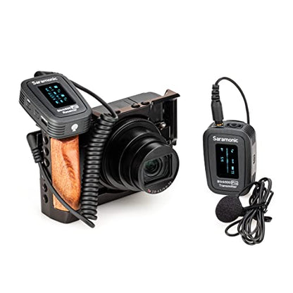 Saramonic Advanced 2.4 GHz Wireless Clip-On Microphone System with Lavalier & Dual-Channel Receiver for Cameras, Mobile Devices and More (Blink 500 Pro B1), Black,1x TX - TRS/TRRS, BLINK500PROB1 - color: Blink500 Pro B1