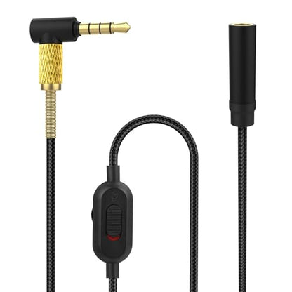 Headphone Extension Cable with Mute & Volume Control Compatible with Bose QC45 QC35ii QC35 QC25 NC700 Headphones Cable, 3.5mm Male to Female Audio Cable, 6.6ft