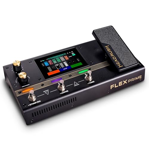 HeadRush Flex Prime Electric Guitar Multi-Effects Pedal | Multi-Effects Processor with Amp Cloner, Looper, Auto-Tune, Wi-Fi, Bluetooth, Touchscreen, Drum Machine, Neural Amp Modeler - style: Flex Prime