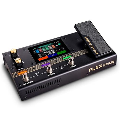 HeadRush Flex Prime Electric Guitar Multi-Effects Pedal | Multi-Effects Processor with Amp Cloner, Looper, Auto-Tune, Wi-Fi, Bluetooth, Touchscreen, Drum Machine, Neural Amp Modeler - style: Flex Prime