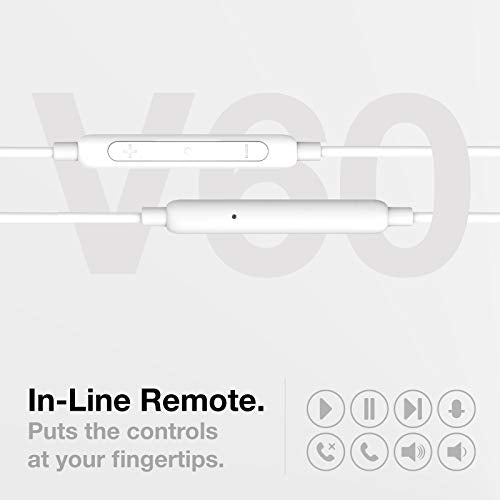Thore Earbuds for iPhone 12/13/14 Earphones (V60) Wired in-Ear Earbuds (Apple MFi Certified) Lightning Headphones with Mic for iPhone 7/8 Plus, X, Xs, XR, 11, SE, 12, 13/14 Pro Max - White - color: White
