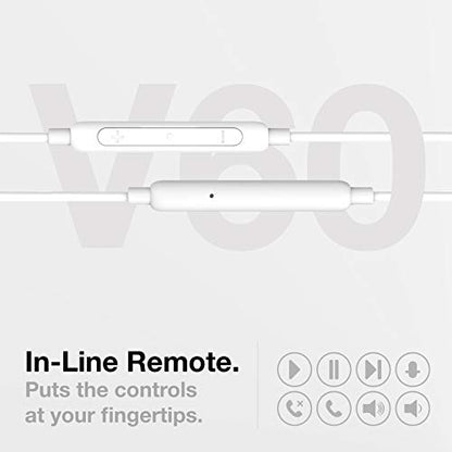 Thore Earbuds for iPhone 12/13/14 Earphones (V60) Wired in-Ear Earbuds (Apple MFi Certified) Lightning Headphones with Mic for iPhone 7/8 Plus, X, Xs, XR, 11, SE, 12, 13/14 Pro Max - White - color: White