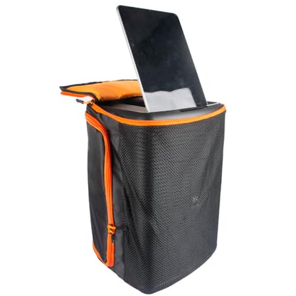 Protective Cover for EON ONE Compact Speaker Double-Layer Shield, Scratch-Resistant, Dust proof Shell, Breathable Mesh Sleeve, Custom Fit Speaker Jacket w/Storage Pocket (Nylon Cover)