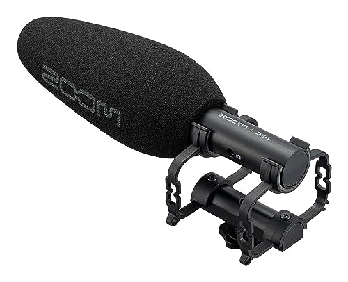 Zoom ZSG-1 Stereo On-Camera Shotgun Microphone, for Capturing Dialogue and Sound Effects, Highly Directional, Shockmount, Lightweight, Use with Camera or Mobile Phone, for Content Creators