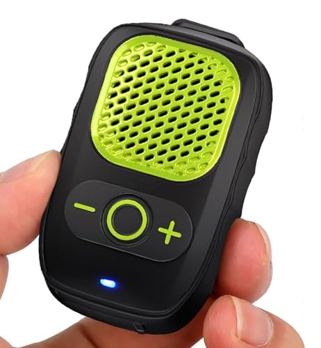 Wearable Bluetooth Speakers, Clip On Wireless Jobsite Speaker - Green | 30H Playtime, IPX6 Water-Resistant, Portable, Built-in Mic, Hands-Free Calls, Non-Magnet - color: Green