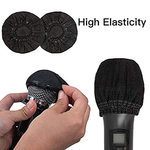 300 Pcs Disposable Microphone Covers, Windscreen Mic Covers, Handheld Microphone Protective Cap for Karaoke