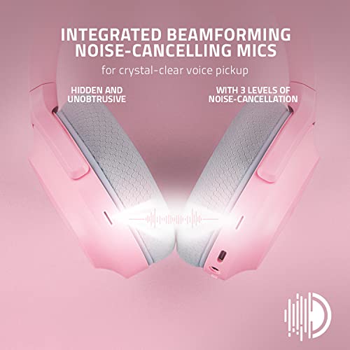 Razer Barracuda Wireless Gaming & Mobile Headset, 2.4GHz + Bluetooth, Pink - color: Pink, size: Standard, style: Barracuda