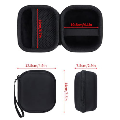 Storage Case Compatible with Bose SoundLink Micro 2nd Gen Speaker | Lightweight Carry, Secure Storage, Convenient Zipper, Soft Interior,Black Case - color: Black