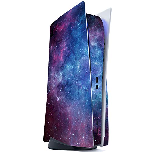 PlayVital Magic Sky Full Set Skin Decal for ps5 Console Disc Edition, Sticker Vinyl Decal Cover for ps5 Controller & Charging Station & Headset & Media Remote - color: Magic Sky