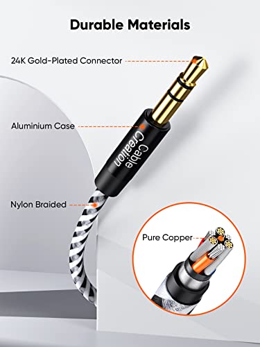 CableCreation 3.5mm Headphone TRS Extension Cable Bundle with 90 Degree TRRS 3.5mm Extension