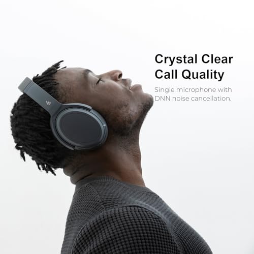 Edifier WH700NB Wireless Active Noise Cancellation Over-Ear Headphones, Bluetooth 5.3 Foldable Lightweight Headset, Dual Device Connection 68-Hour Battery Life, for Travel Home Office (Grey)
