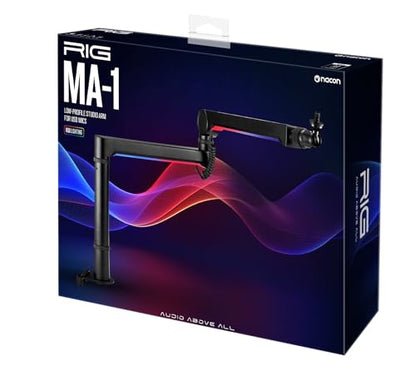 RIG MA-1 Low Profile USB Microphone Arm With RGB Underlighting