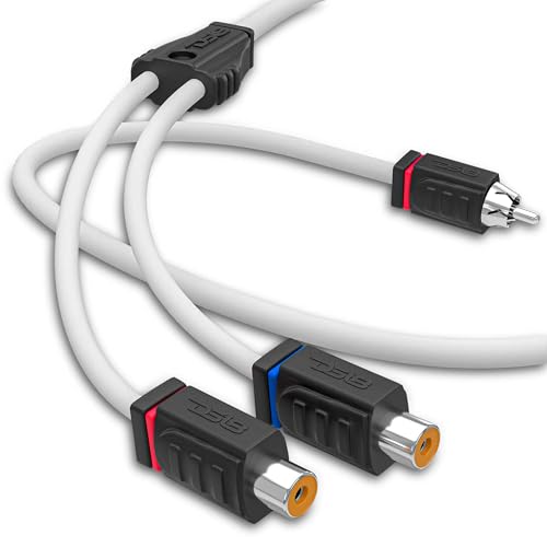 DS18 MOFCR-2F1M 2 Female 1 Male Car Audio Speaker Marine Tinned OFC RCA Y Splitter Adapter Connector Cable - style: 2 Female 1 Male
