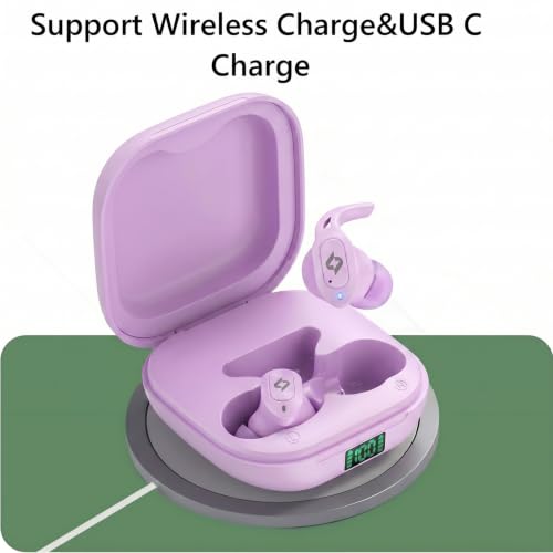 Wireless Earbuds Bluetooth Headphone Built in Mic Stereo Bass 64H Playback