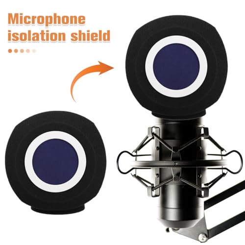 Microphone Isolation Shield Foam Cover for Recording and Singing