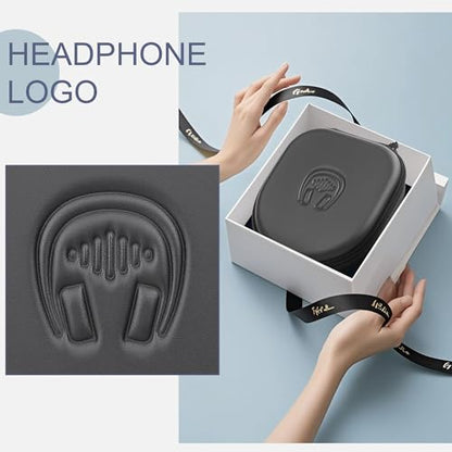 Hard Headphone Case for Sony WH-CH520 / JBL Tune Live 670NC, Black | Protective Carring Storage Case for Over-Ear Headphones, with Handle Strap & Mesh Pocket - color: BLACK