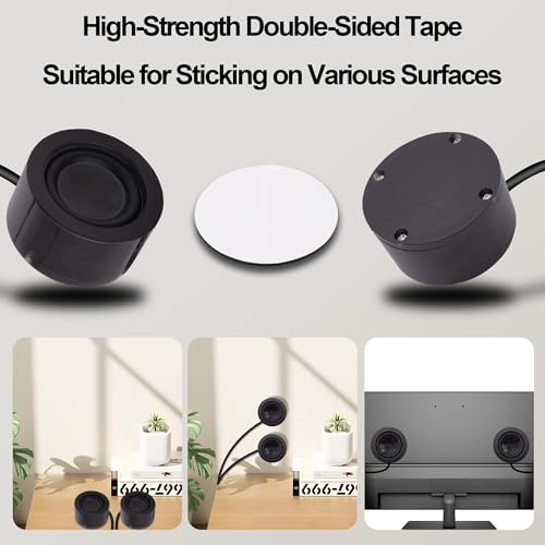 USB Mini Computer Speakers for Desktop Laptop Small PC Speakers | 1.2M,Volume Control Adjustment,with USB-Powered/3.5mm TRS Stereo Jack,for MP3 Phone