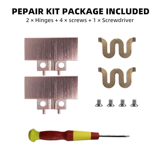 Solo4 Metal Hinge Repair Replacement Parts for Beats Solo4 Cloud Pink | Sturdy metal hinge repair kit with clip and pin, simple installation to fix broken folding parts of Beats Solo4 headsets - color: Cloud Pink