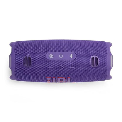 JBL Charge 6 - Portable Waterproof & Drop-Proof Bluetooth Speaker, Bold Pro Sound with AI Sound Boost, 28Hrs of Playtime, Built-in powerbank Carrying Strap (Purple) (Renewed) - color: Purple