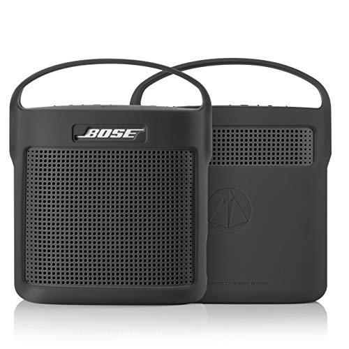 Protective Silicone Stand Up Case with Handle Compatible with Bose SoundLink Color Speaker II（Dark Gray - color: Dark Gray