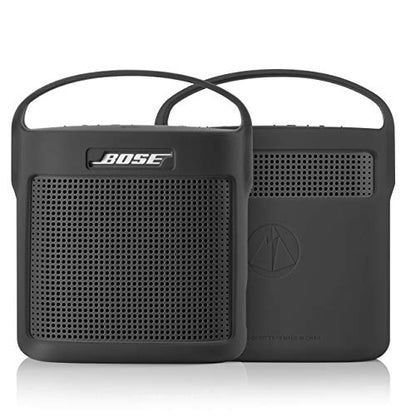 Protective Silicone Stand Up Case with Handle Compatible with Bose SoundLink Color Speaker II（Dark Gray - color: Dark Gray