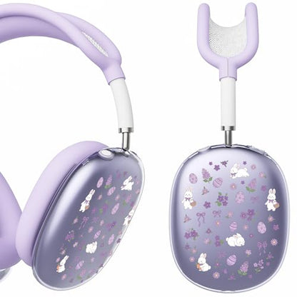 for AirPods Max Headphones Bunny Ear Covers for AirPods Max 2 - color: Bunny B/Purple