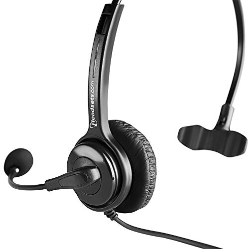 Leitner Executive Pro Overture | Premium Noise-Canceling USB On-Ear Headset for Mac & PC - Skype, Teams, Zoom | Office, Call Center, Work from Home Headset