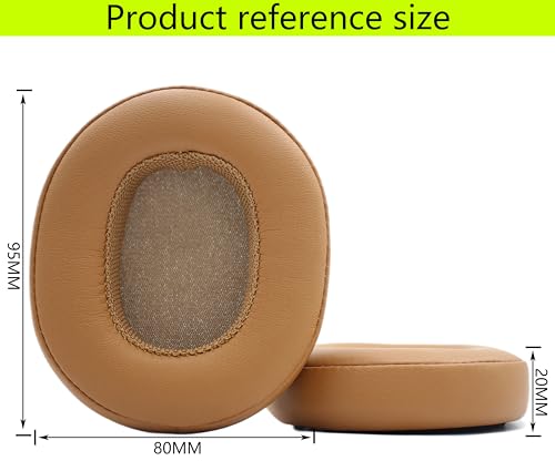 Replacement Ear Pads Compatible with Skullcandy Hesh3 Headphones | Also suitable for Crusher Wireless/Crusher360/Hesh ANC/Hesh Evo/Venue ANC/Crusher Evo/Crusher ANC headphones-Brown - color: Brown/Leather