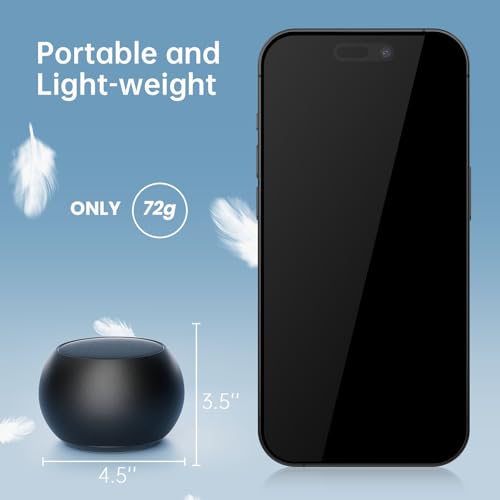 Mini Bluetooth Speaker, Portable Wireless Small Speaker with Rich Bass, Bluetooth 5.3, IP7 Waterproof, 8H Playtime, USB-C Fast Charging, Compact Pocket Speaker for Home, Outdoor, Shower, Travel