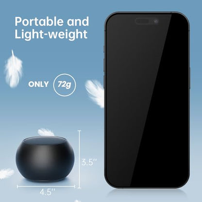 Mini Bluetooth Speaker, Portable Wireless Small Speaker with Rich Bass, Bluetooth 5.3, IP7 Waterproof, 8H Playtime, USB-C Fast Charging, Compact Pocket Speaker for Home, Outdoor, Shower, Travel