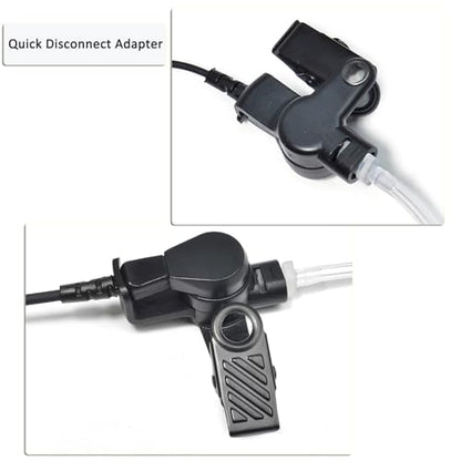 HYS Walkie Talkie Headset for Cobra 2.5mm Microtalk Radio, Acoustic Tube Earpiece with Mic PTT for Cobra 1Pin MT200 MT525 MT550 PR375 PR385 CX105 CX112 CXT145 CXT235 CXT345 CXT545 CXR925 Two Way Radio