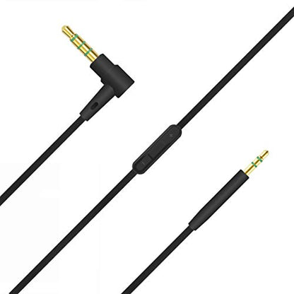 GEEKRIA Audio Cable with Mic Compatible with Bose QuietComfort Ultra II/SE/45/35 II, 700 Headphones, 3.5mm to 2.5mm Replacement Stereo Cord with Inline Microphone (4 ft/1.2 m)