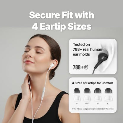 AZLA APL-120C USB-C Wired Earbuds with Mic for Apple iPhone 17/16/15 | Wired Headphones with Mic Compatible with iPhone, Samsung, Android Devices with USB-C Outlets