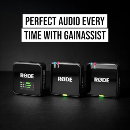RØDE Wireless GO III (Gen 3) – Compact Wireless Mic – Pristine Audio, 32-bit Float Recording, Automatic Level Control, for Phones, Cameras and Computers (Black) | 32-bit Float Recording, Automatic Level Control, for Phones, Cameras and Computers (Black) -
