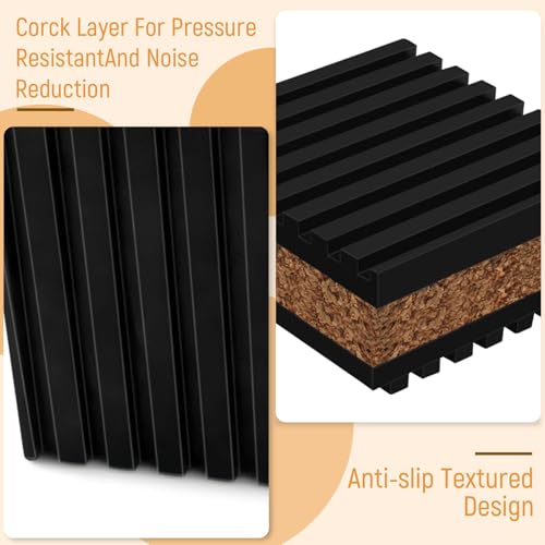 4 Cork soundproof Pads (2" X 2" X 7/8")