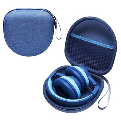 Kids Headphone Case for Acer/iClever/Candy Bila, Blue(Case Only) | for iClever BTH12/HS19/BTH22/BTH20/BTH18/BTH26, JBL Junior 320/320BT, MIDOLA, JoySpark, eKids, ADOOPE, JLab Kids Headphones - color: Blue