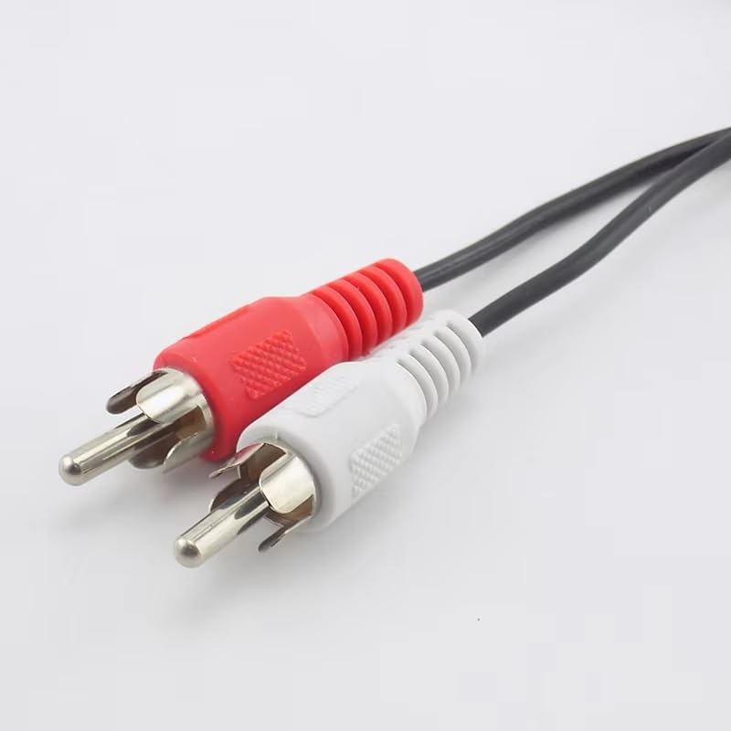 2 Pack 3.5mm to RCA Cable RCA to 3.5mm AUX Cable 5Ft 1/8'' Male TRS Stereo Jack to 2RCA Connector Plugs Adapter Audio Cables for Amplifier Speaker Sound System Home Theater Soundbar Mixer TV