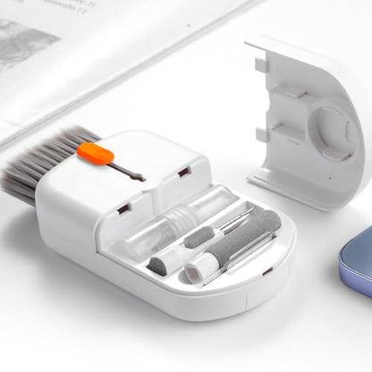 10 in 1 Phone Cleaning Kit, Portable Earbud Cleaning Kit Phone Charging Port Cleaner Tool Set for Laptop Notebook Computer Headphone Cleaner iphone Cellphone Keyboard Screen Camera Speaker Lens - color: white-10