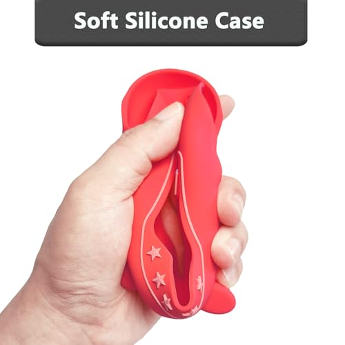 JCHPINE Silicone Cover Case for JBL Clip 5 Portable Bluetooth Speaker - color: Red