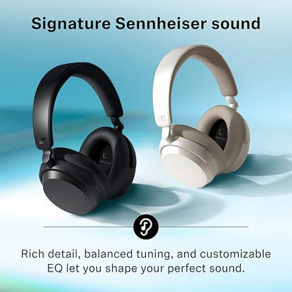 Sennheiser ACCENTUM Wireless Bluetooth Headphones, 50hr Battery, ANC, White - color: White, style: ACCENTUM Wireless