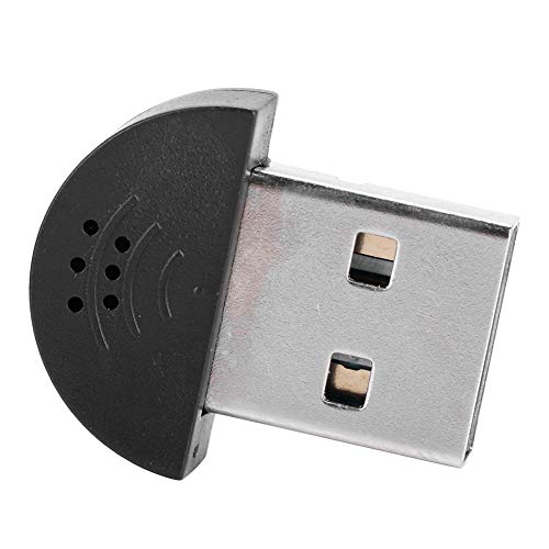 Mini USB Microphone for Computer, Noise Reduction MIC Recording for Desktop PC, Free Audio Receiver Adapter for Web Chat Video Conferencing MSN fit USB Interface