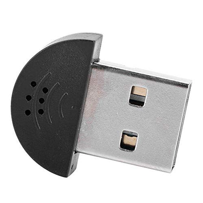 Mini USB Microphone for Computer, Noise Reduction MIC Recording for Desktop PC, Free Audio Receiver Adapter for Web Chat Video Conferencing MSN fit USB Interface