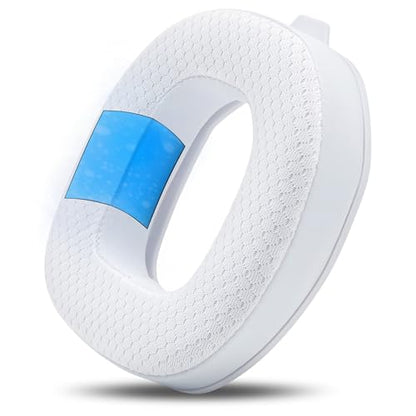 WC Mod Kit A50 - Earpads & Headband for Astro A50 Gen 4/5 / A50x | Made by Wicked Cushions | Cooling Gel Earpads and Matching Headband that offer Enhanced Comfort & Durability | White - color: White