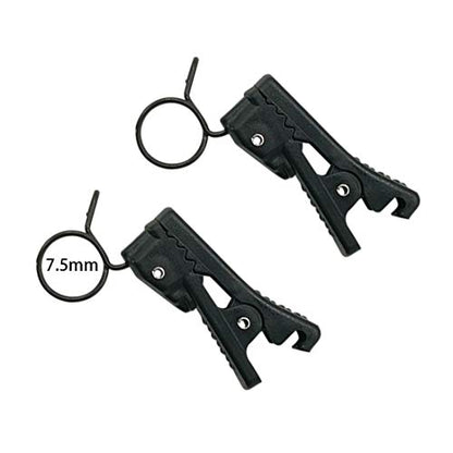 ABS Plastic Lavalier Microphone Tie Clip for All Kinds of Omnidirectional Condenser Microphone for Sony UWP, Saramonic, Sennheiser, Boya,Shure Lavalier Lapel Microphone, Pack of 2 (7.5mm) - size: 7.5mm