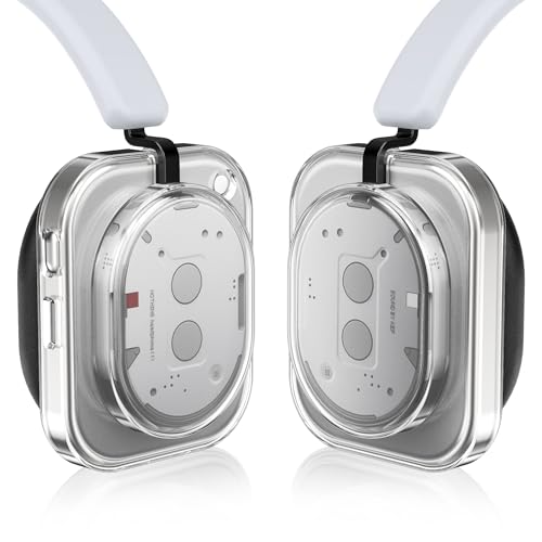 kwmobile Covers Compatible with Nothing Headphone (1) Case - 2X Ear Cup Cases Protectors Accessories - Transparent - color: transparent