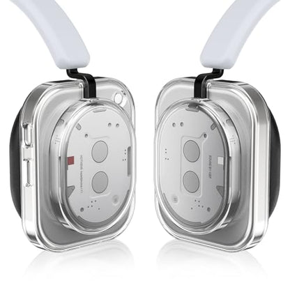 kwmobile Covers Compatible with Nothing Headphone (1) Case - 2X Ear Cup Cases Protectors Accessories - Transparent - color: transparent