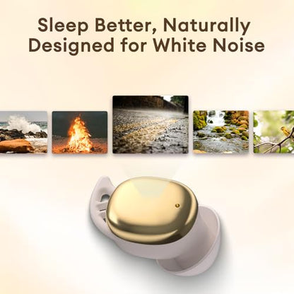 PAXA Sleep Headphones for Side Sleepers, Sleep Invisible Earbuds - color: White