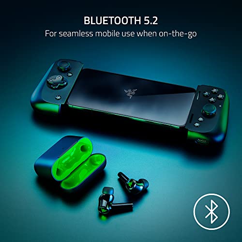 Razer Hammerhead HyperSpeed Wireless Multi-Platform Gaming Earbuds for Xbox Series X|S, Xbox One, PC, Mobile: ANC - Noise Cancelling Mic - Bluetooth 5.2 - RGB Chroma - 30 Hr Battery - style: Xbox